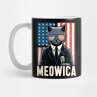 Meowica Cat 4th of July Mug